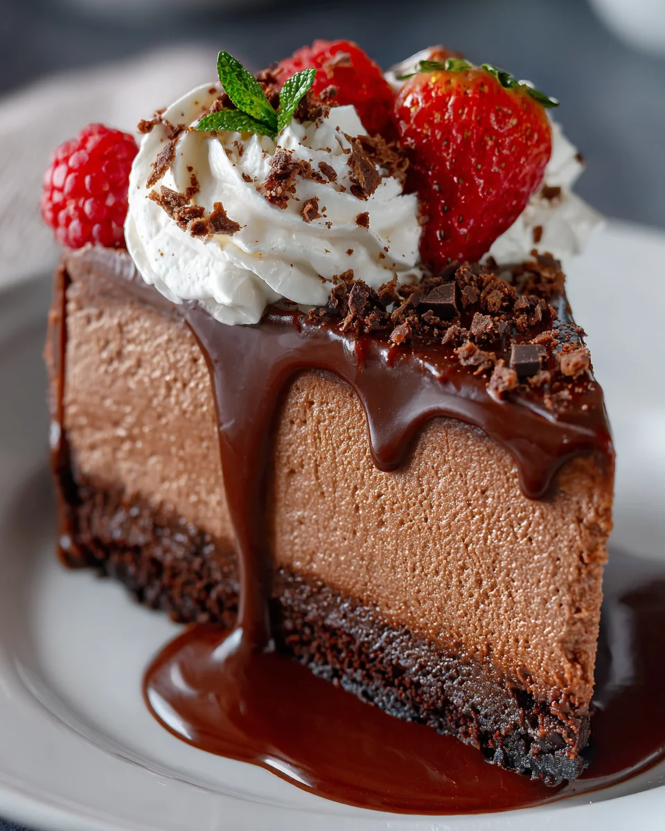Chocolate Mousse Crunch Cake