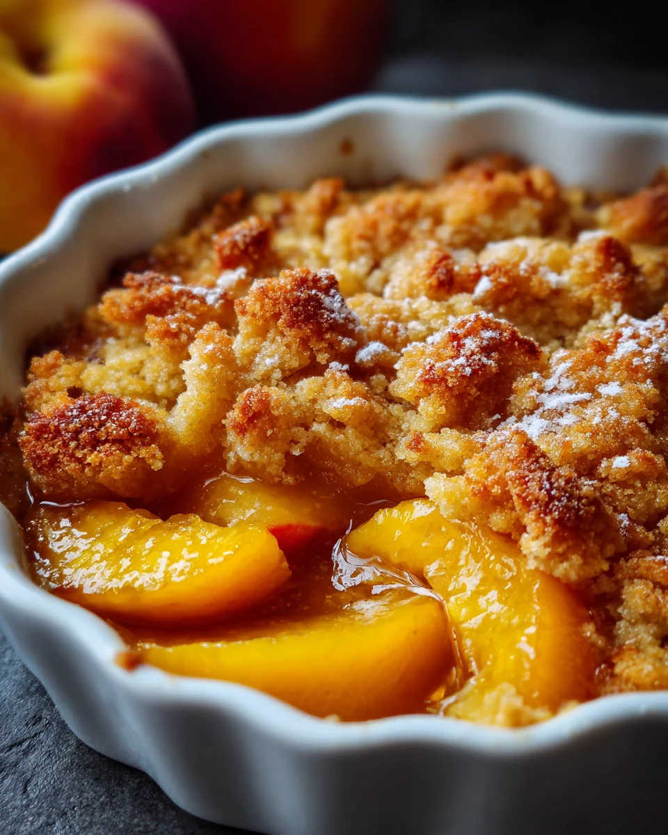 Individual Peach Cobblers