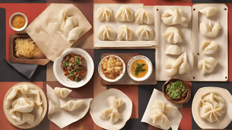 Dumplings representing different cultures