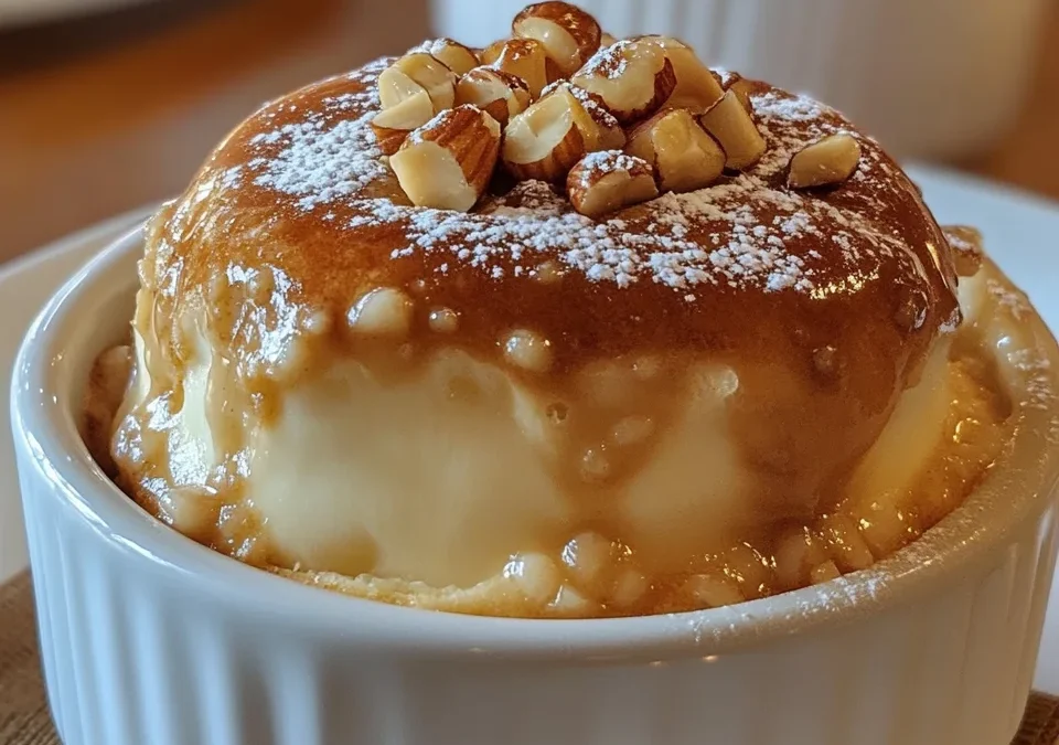 Apple Soufflé with Hazelnuts