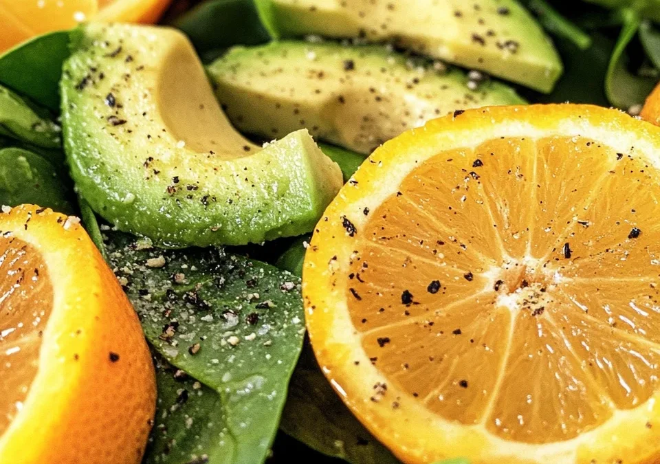 Avocado and Citrus Spinach Salad