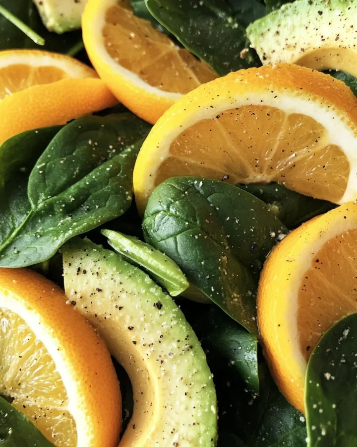 Avocado and Citrus Spinach Salad