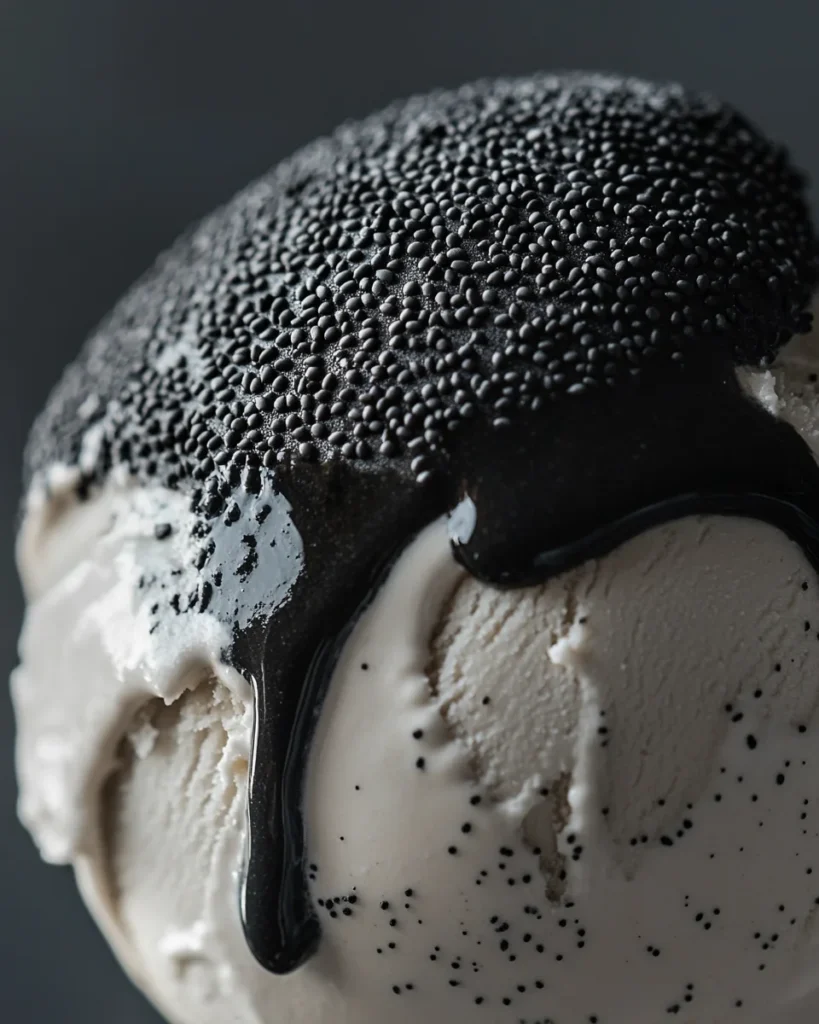 Black Sesame Ice Cream