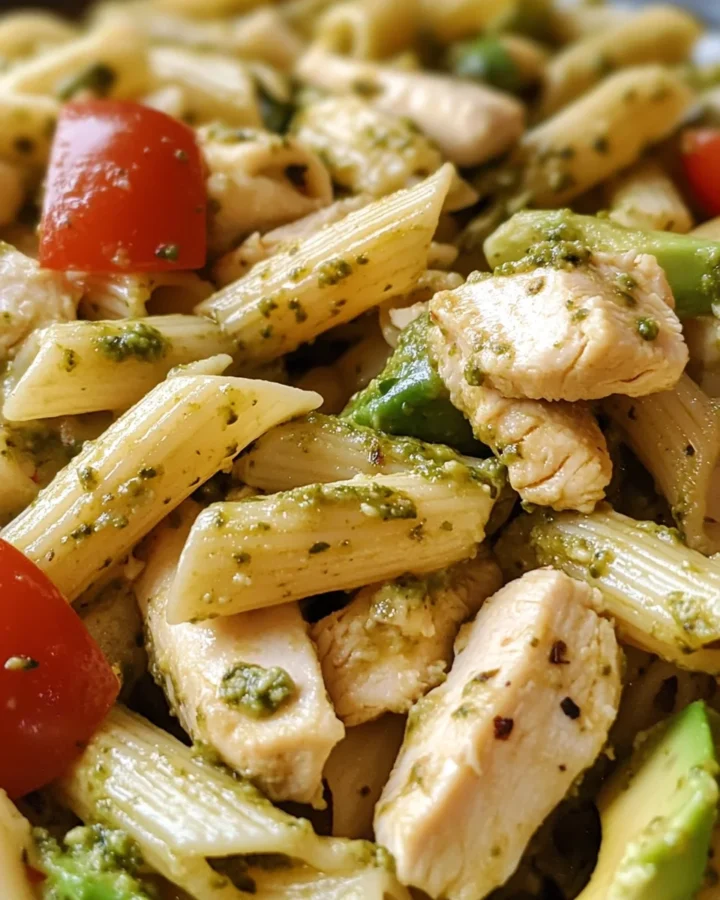 Chicken Avocado Pesto Pasta 