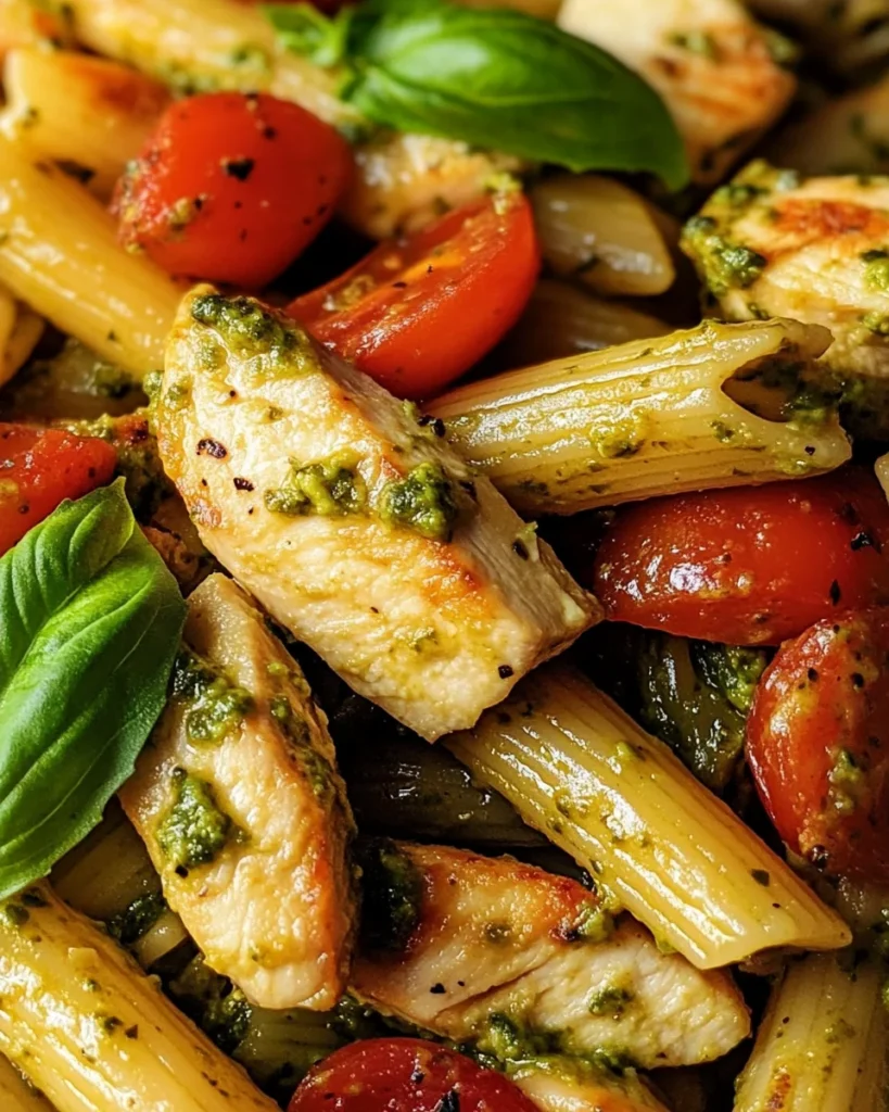 Chicken Avocado Pesto Pasta