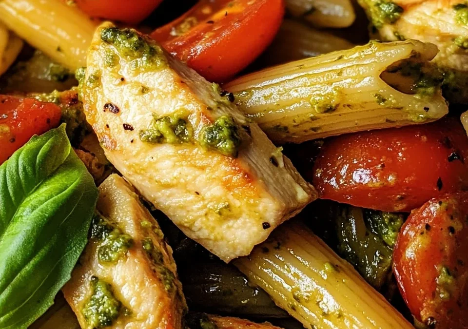 Chicken Avocado Pesto Pasta
