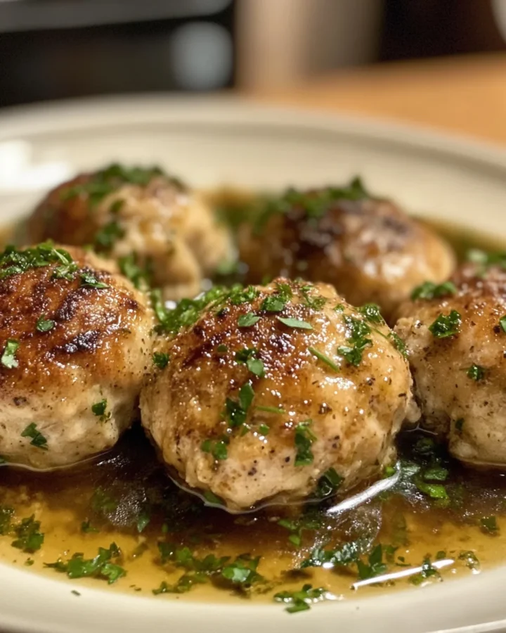 Chicken Piccata Meatballs 