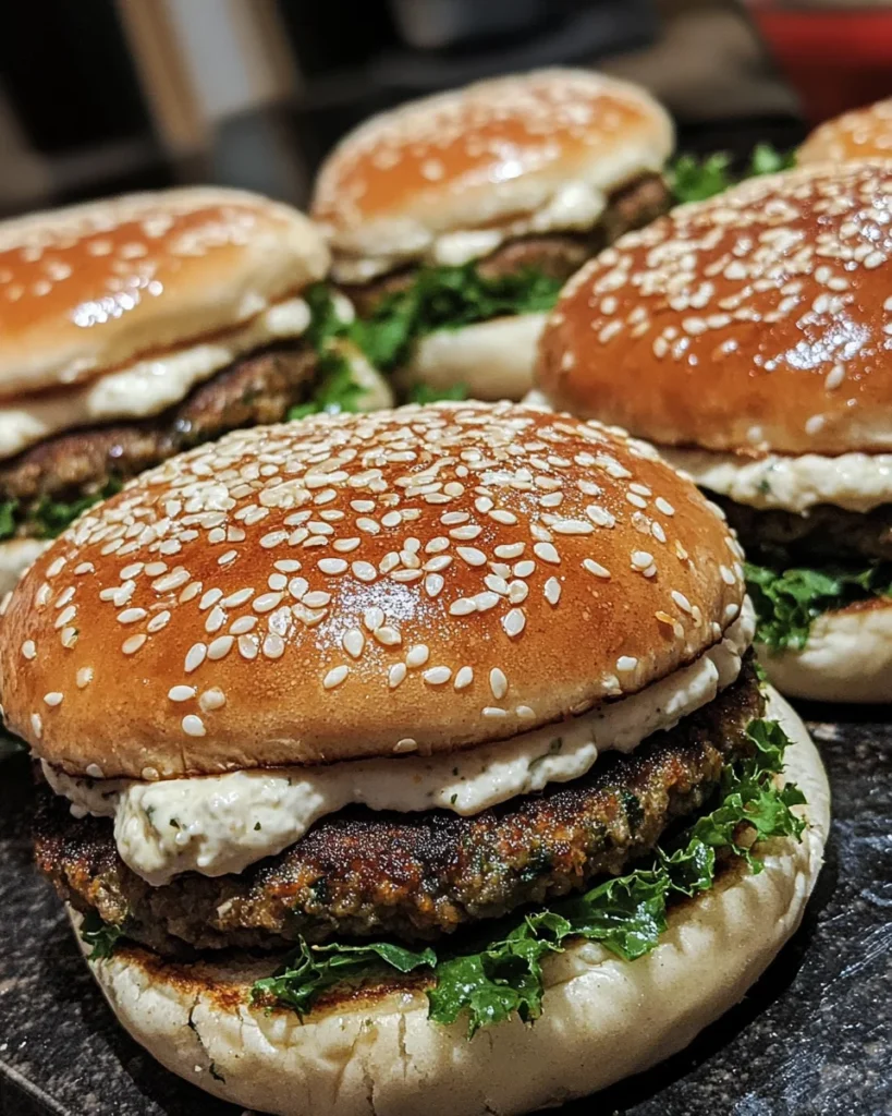 Green Falafel Smash Burgers