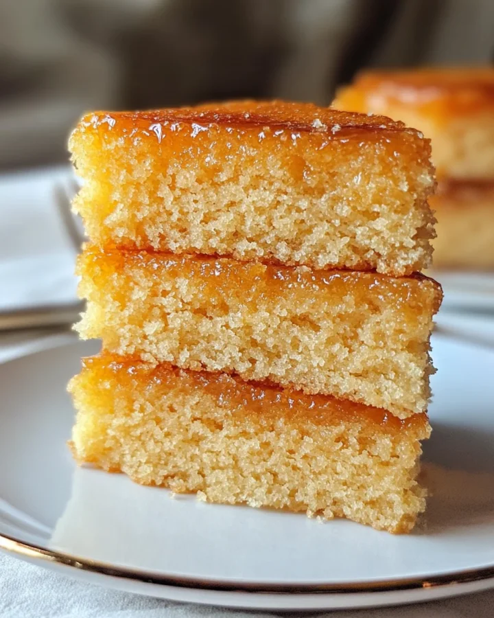 Honey Cornmeal Cake 