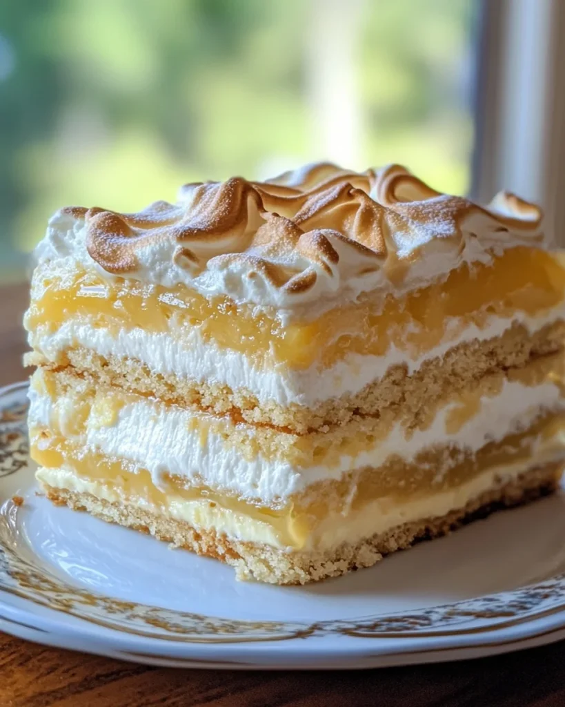 Lemon Meringue Icebox Cake