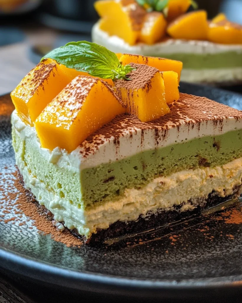 Matcha Mango Tiramisu