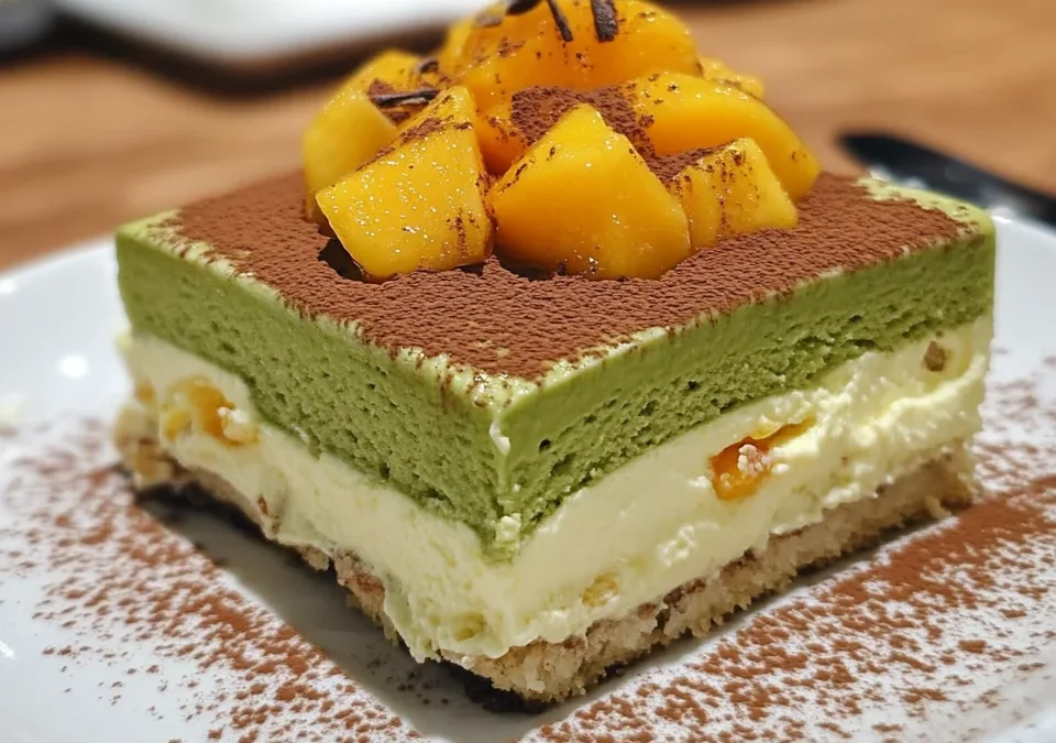 Matcha Mango Tiramisu