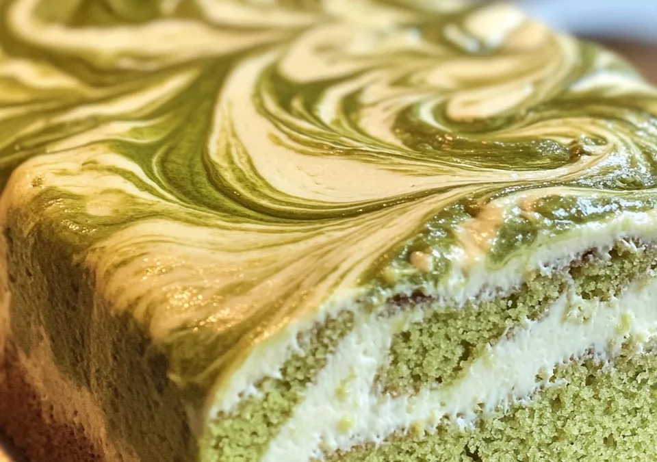 Matcha Swirl Pound Cake
