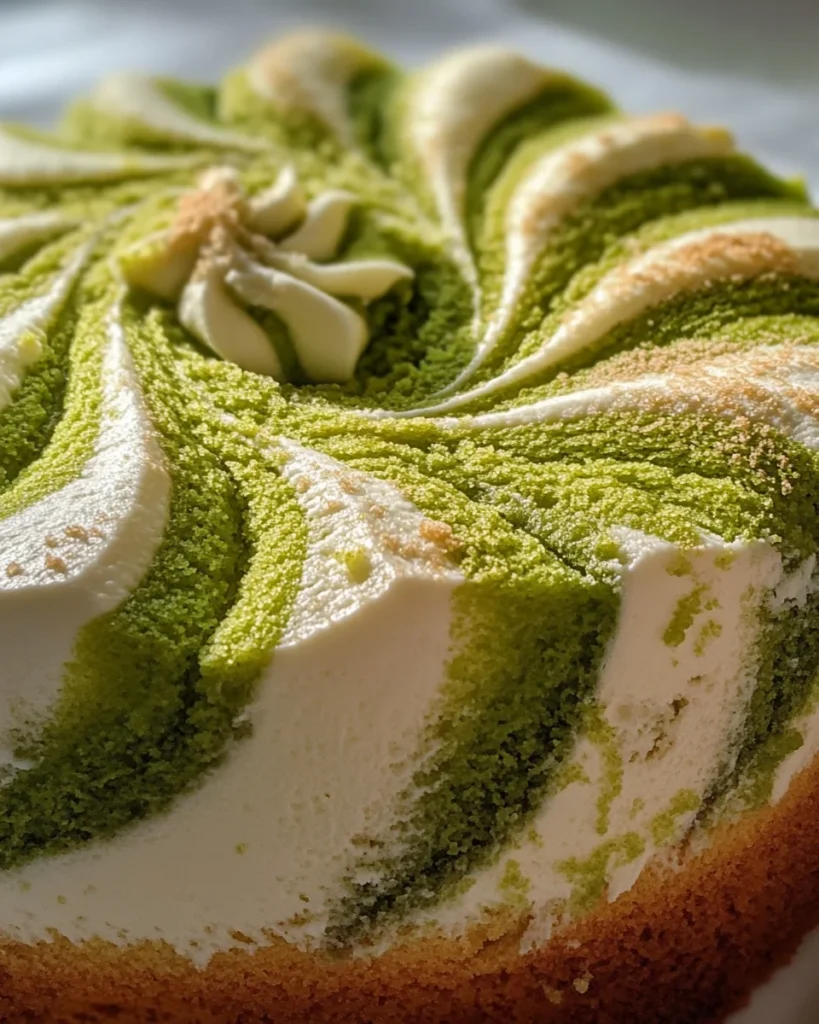 Matcha Swirl Pound Cake