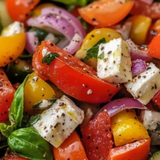 Mediterranean Pasta Salad with Feta & Kalamata Olives – Healthy, Refreshing, and Perfect for Summer!