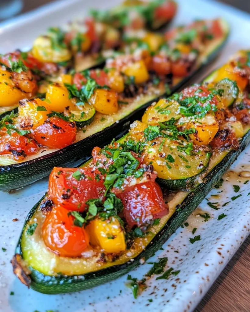 Mediterranean Zucchini Boats