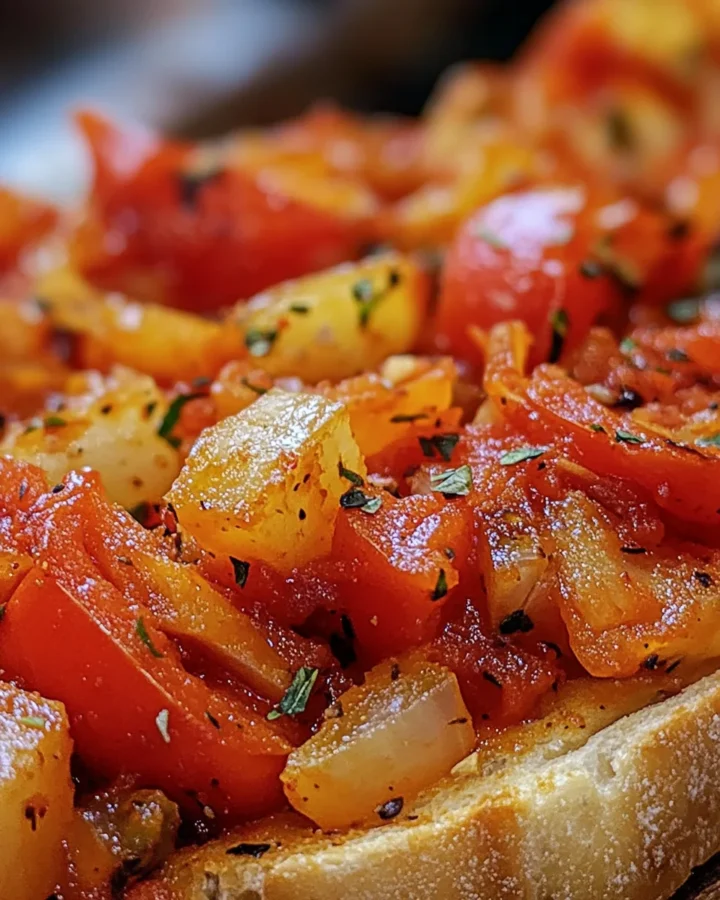 Peperonata Agrodolce Toasts