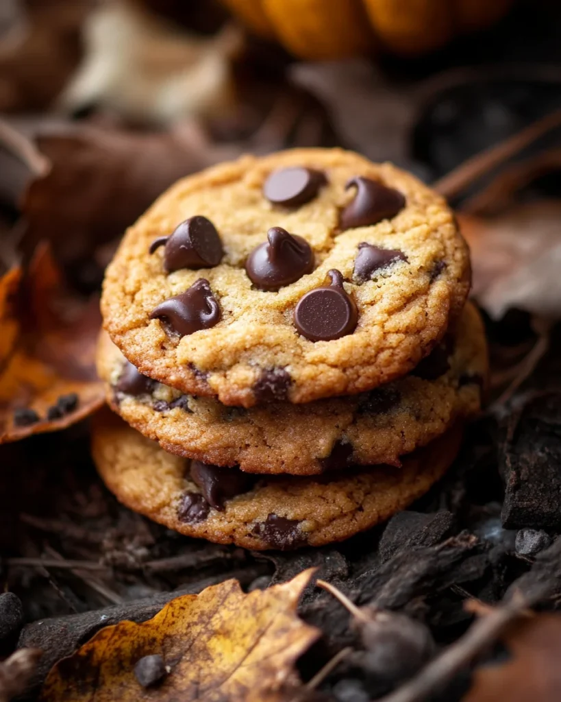Pumpkin Spice Chocolate Chip Cookies