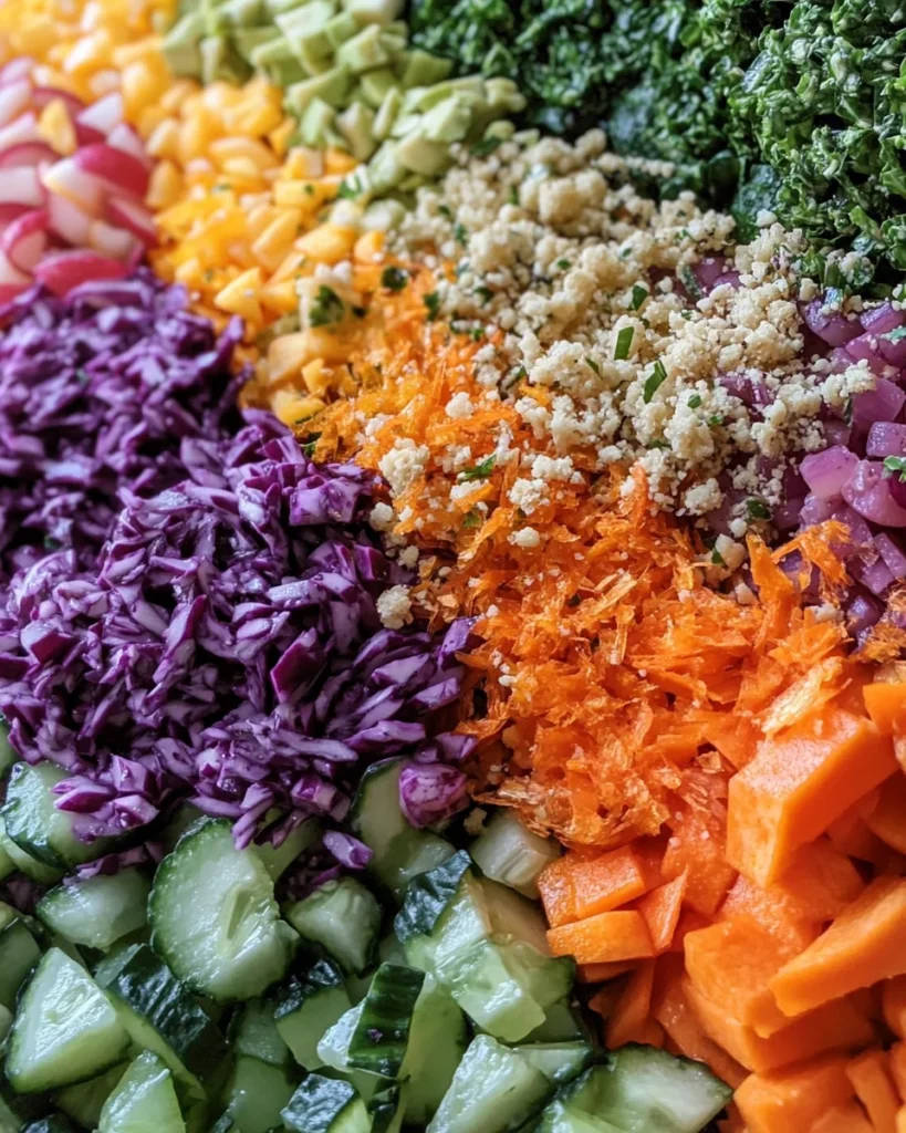 Rainbow Crunch Detox Salad