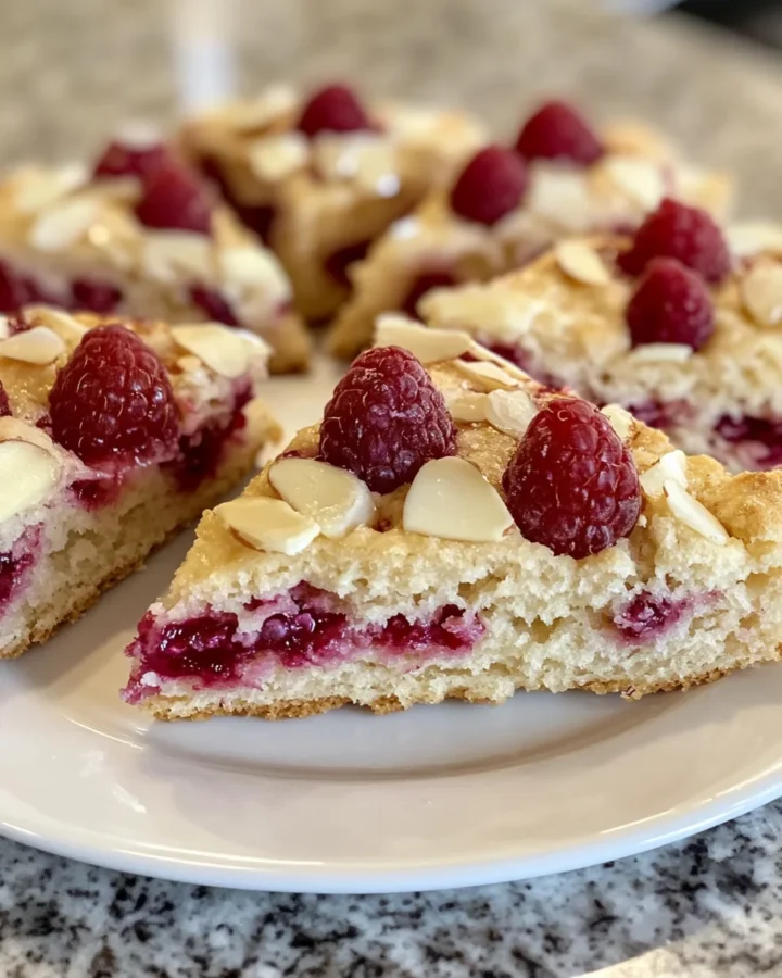 Raspberry Almond Scones 