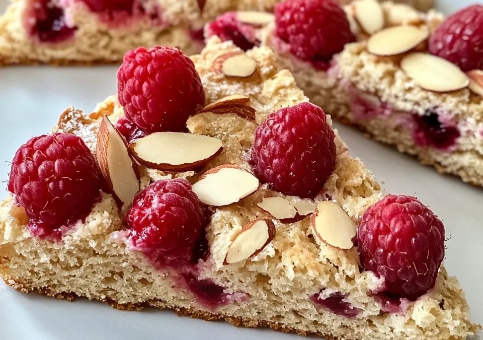 Raspberry Almond Scones