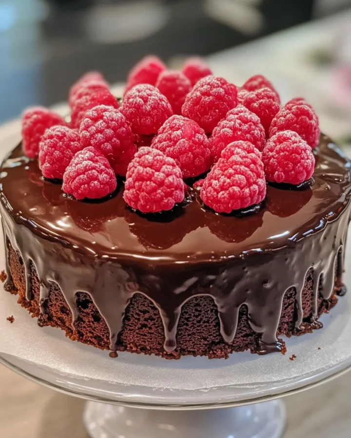 Raspberry Molten Chocolate Cake 