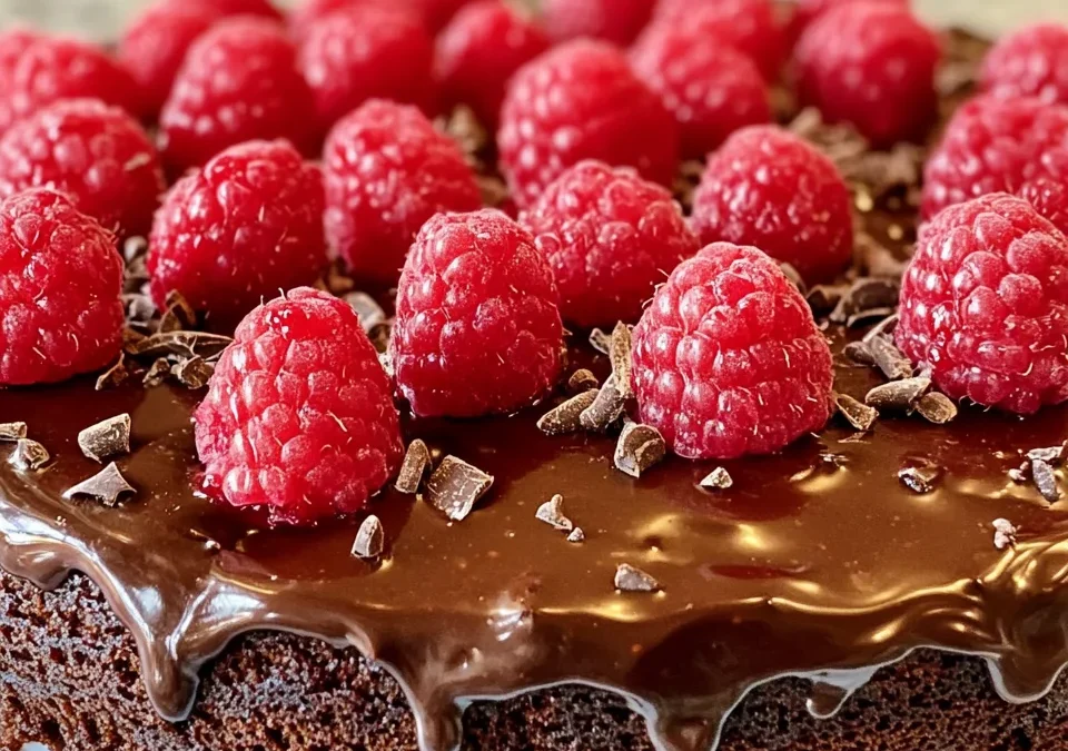 Raspberry Molten Chocolate Cake