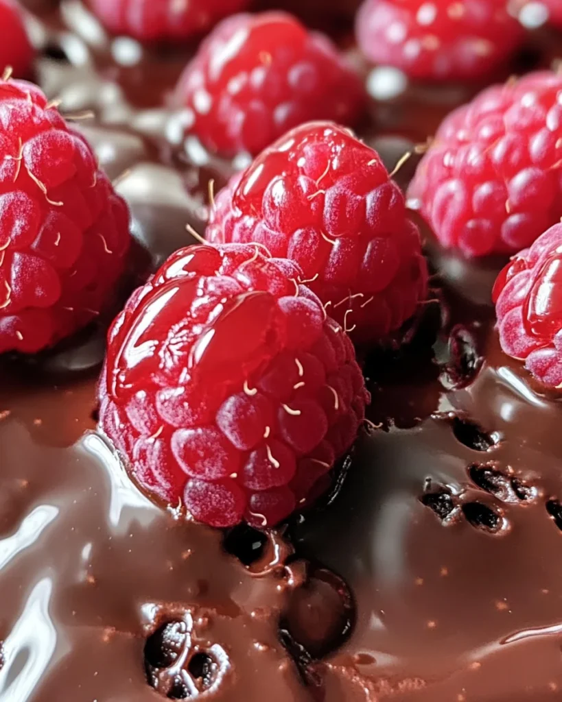 Raspberry Molten Chocolate Cake