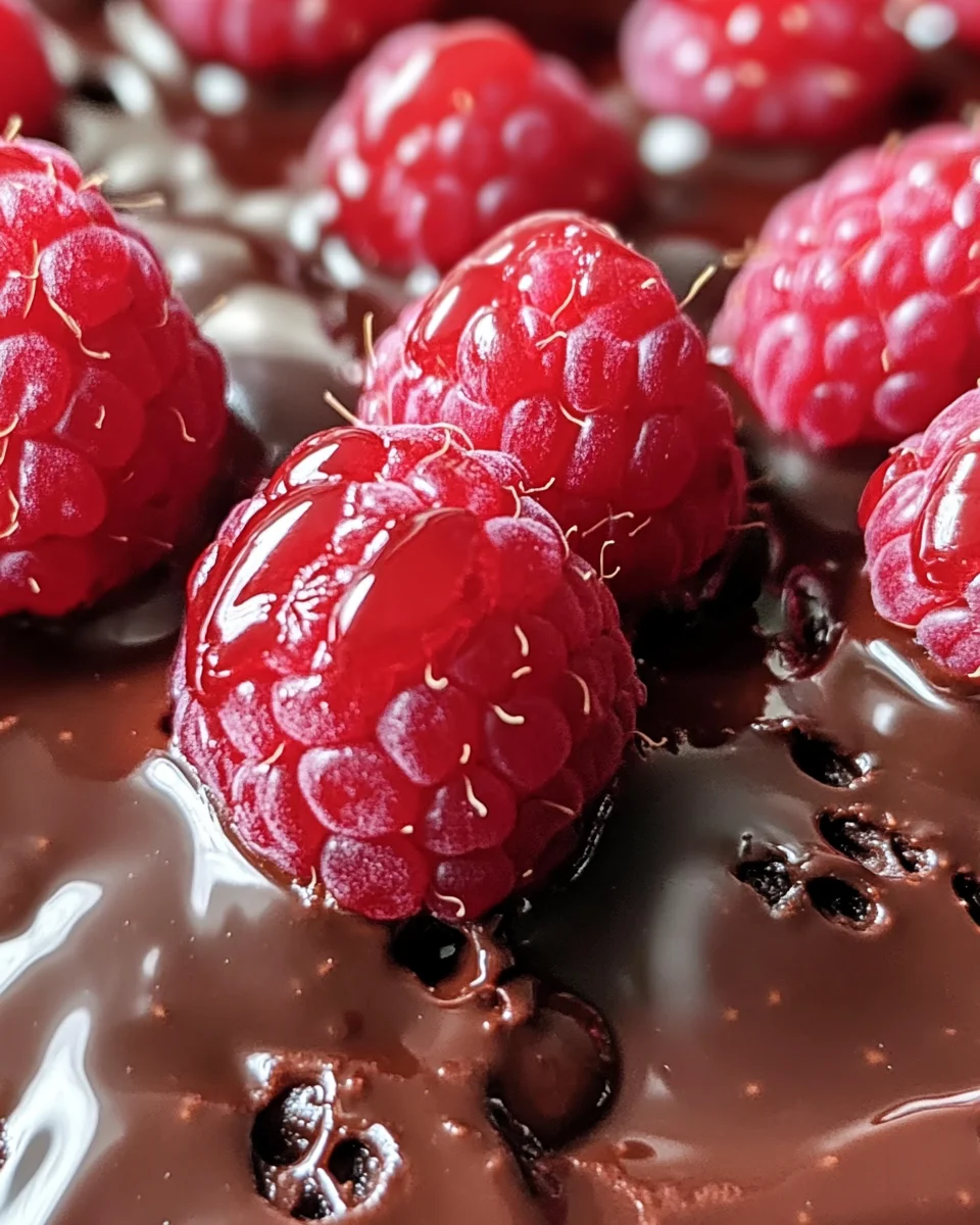 Raspberry Molten Chocolate Cake