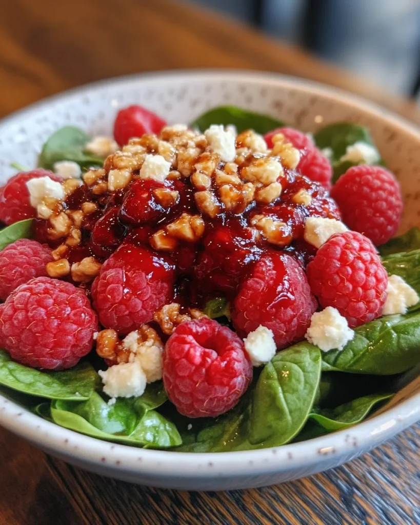 Raspberry-Spinach Salad