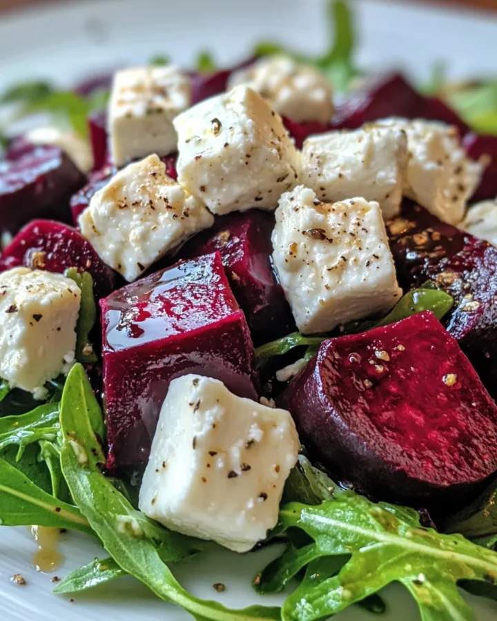 Roasted Beet and Goat Cheese Salad 