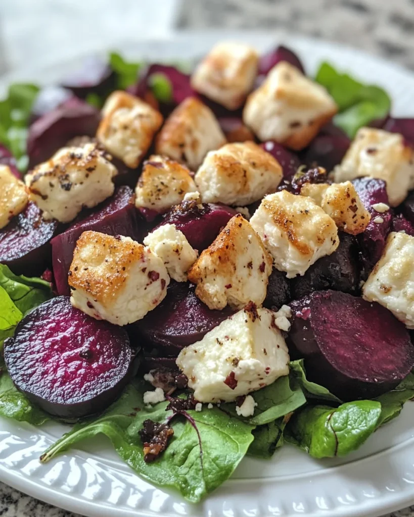 Roasted Beet and Goat Cheese Salad
