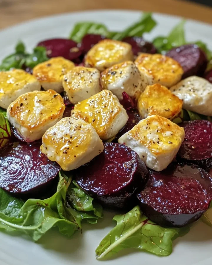 Roasted Beet and Goat Cheese Salad
