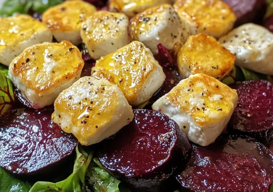 Roasted Beet and Goat Cheese Salad