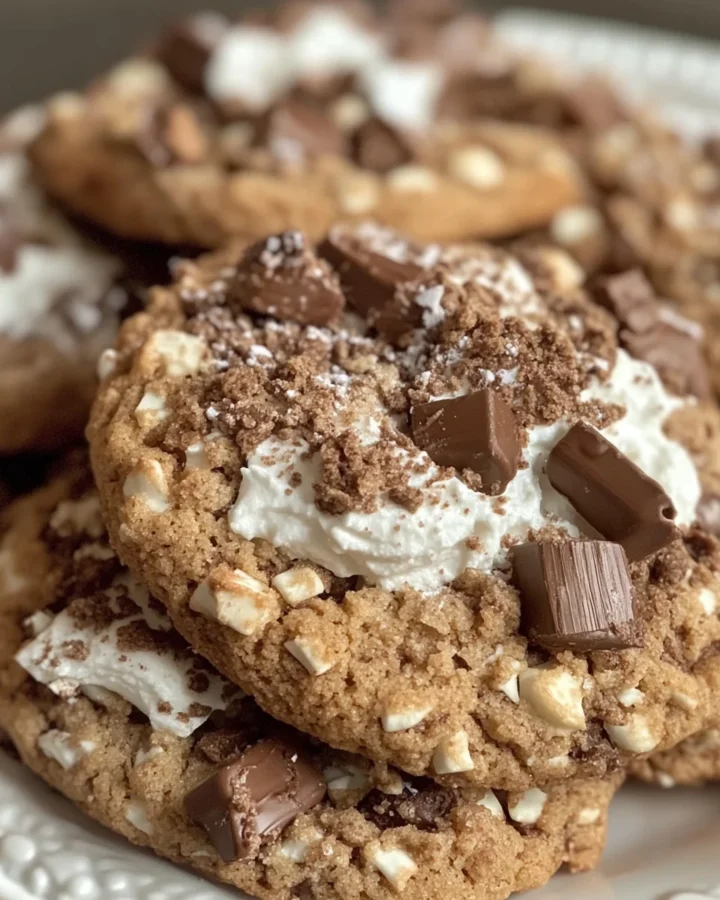 S’Mores Crumbl Cookies
