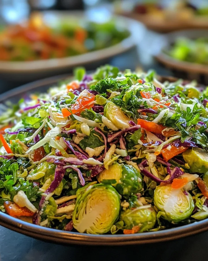 Shaved Brussels Sprouts Salad