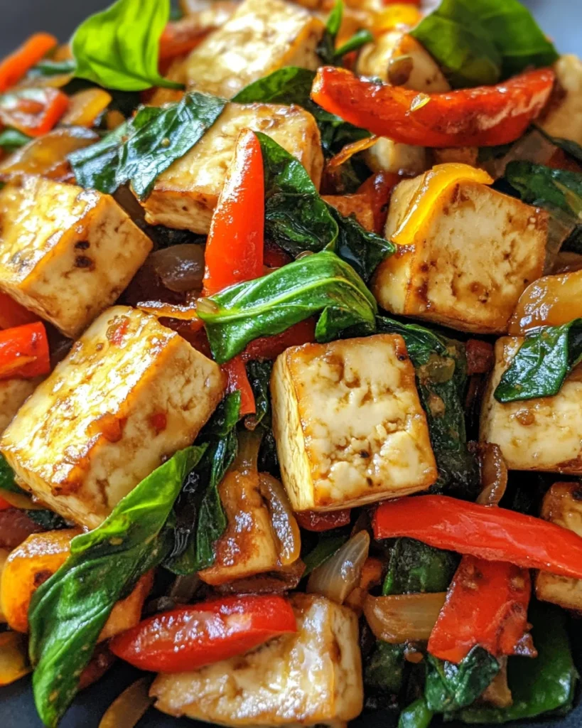 Thai Basil Tofu Stir Fry