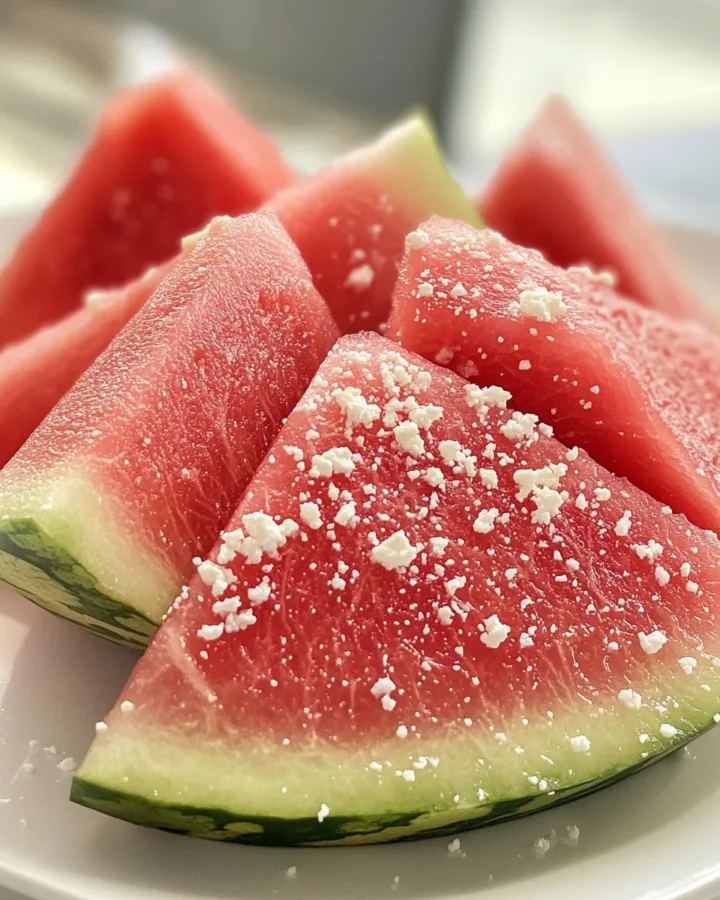 Watermelon, Feta, and Mint Salad 