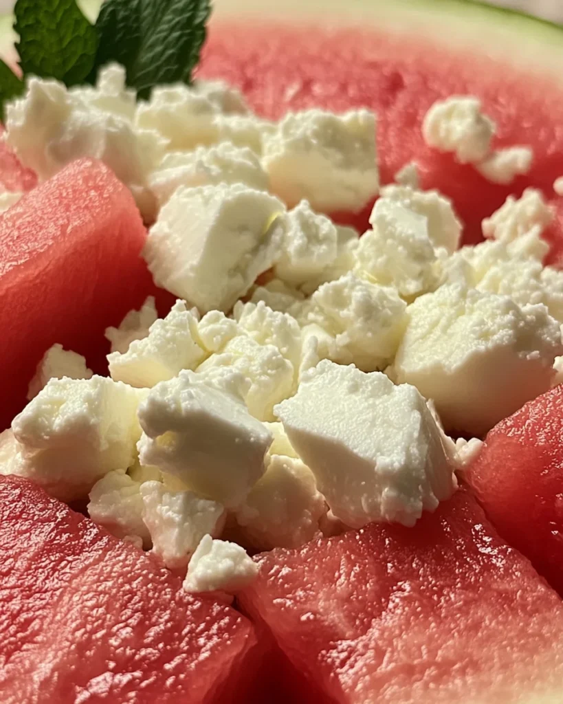 Watermelon, Feta, and Mint Salad