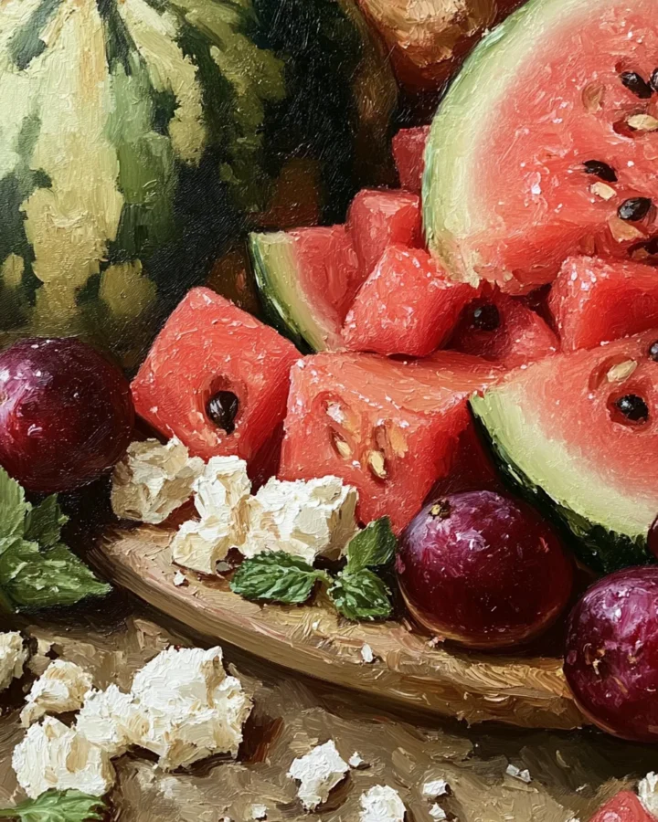 Watermelon, Feta, and Mint Salad