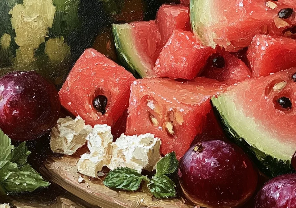 Watermelon, Feta, and Mint Salad