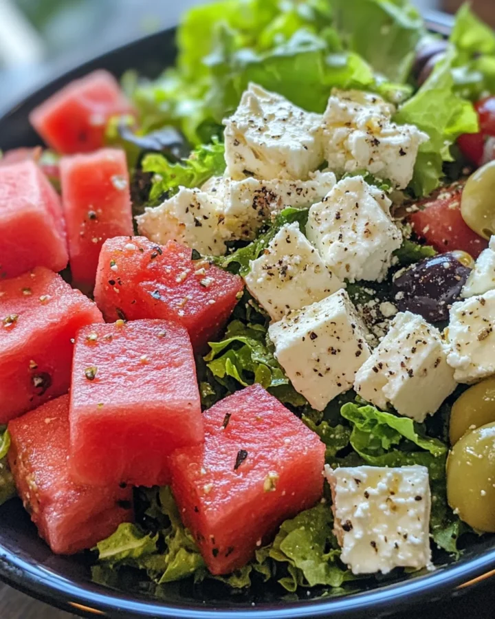 Watermelon and Feta Summer Salad 