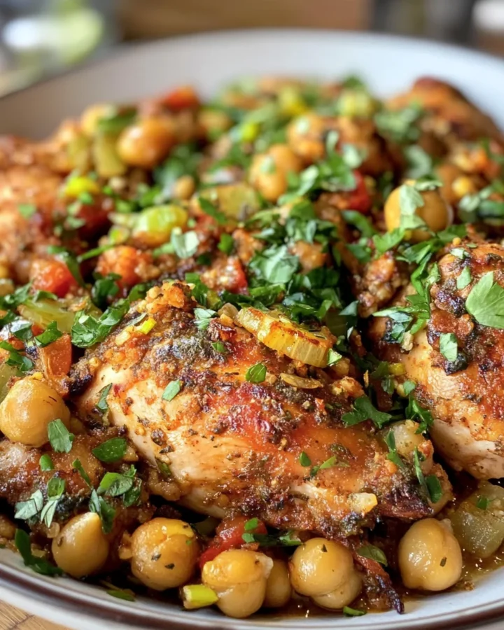 Za’atar-Roasted Chicken with Chickpeas