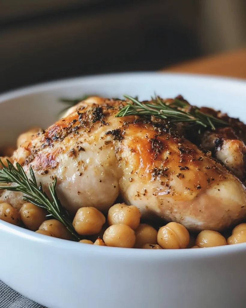 Za’atar-Roasted Chicken with Chickpeas