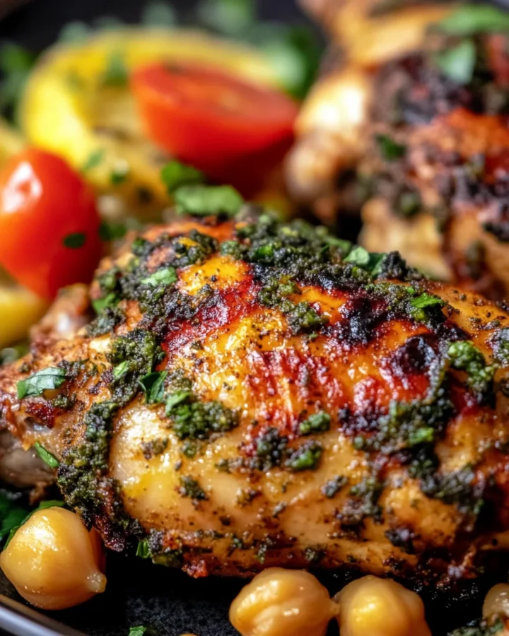 Za’atar-Roasted Chicken with Chickpeas