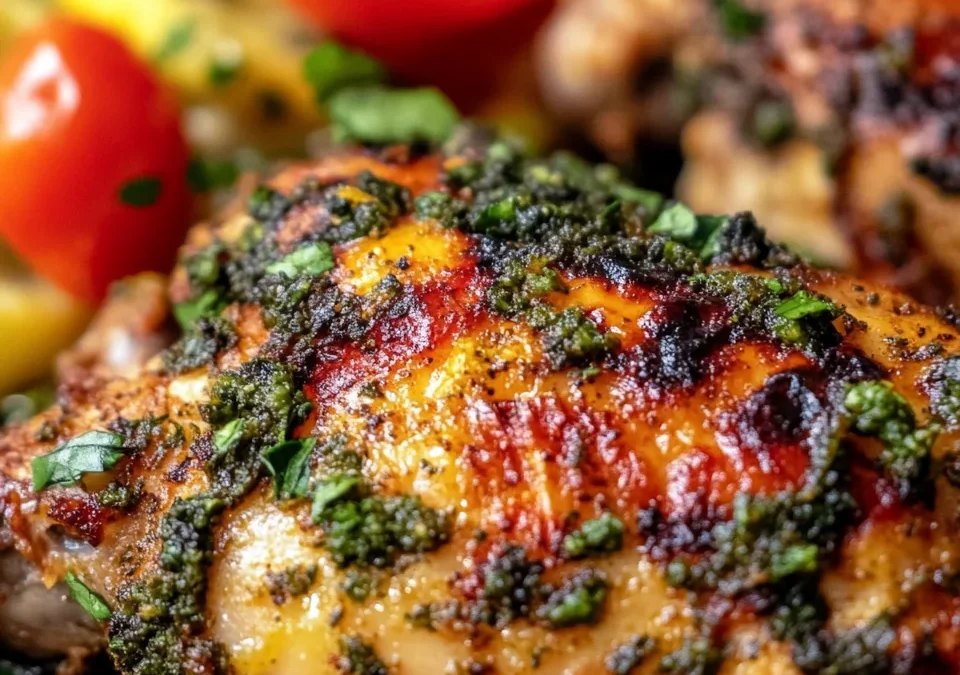 Za’atar-Roasted Chicken with Chickpeas