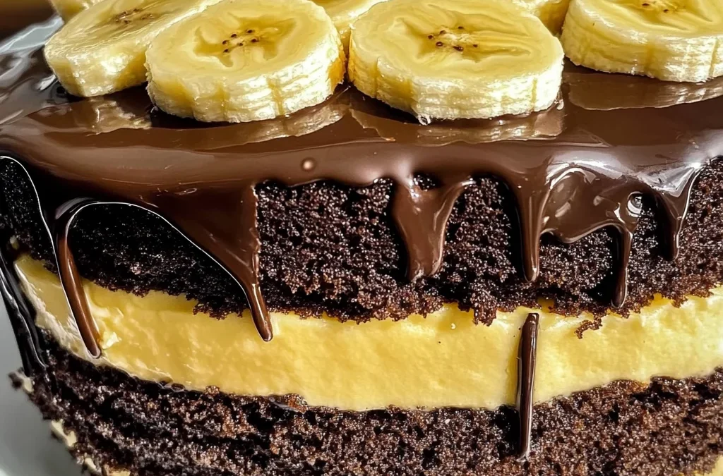 Double Chocolate Banana Layer Cake