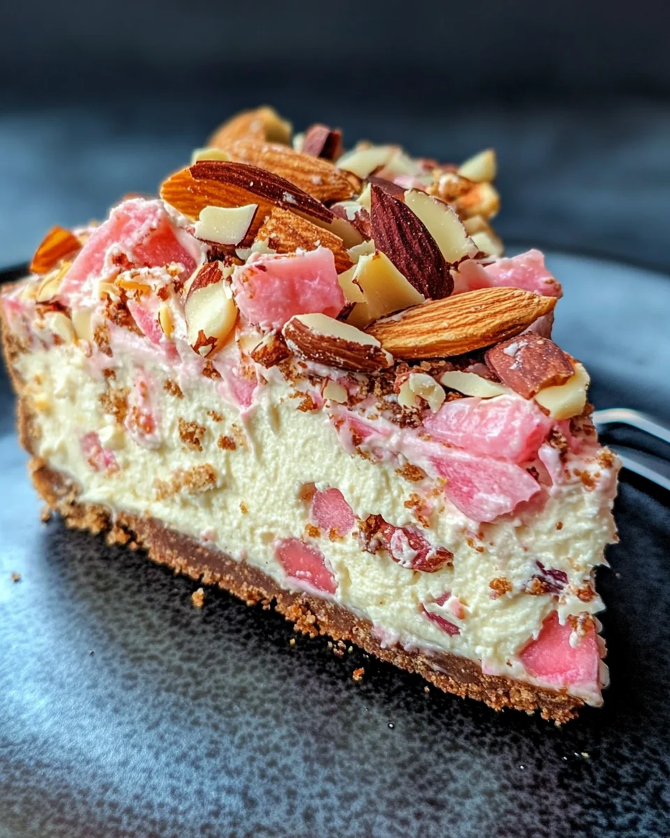 Almond Rhubarb Cake Delight