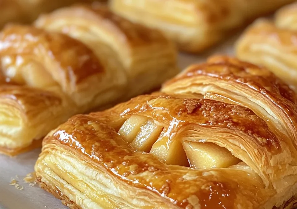 Apple Pie Puff Pastry Rolls