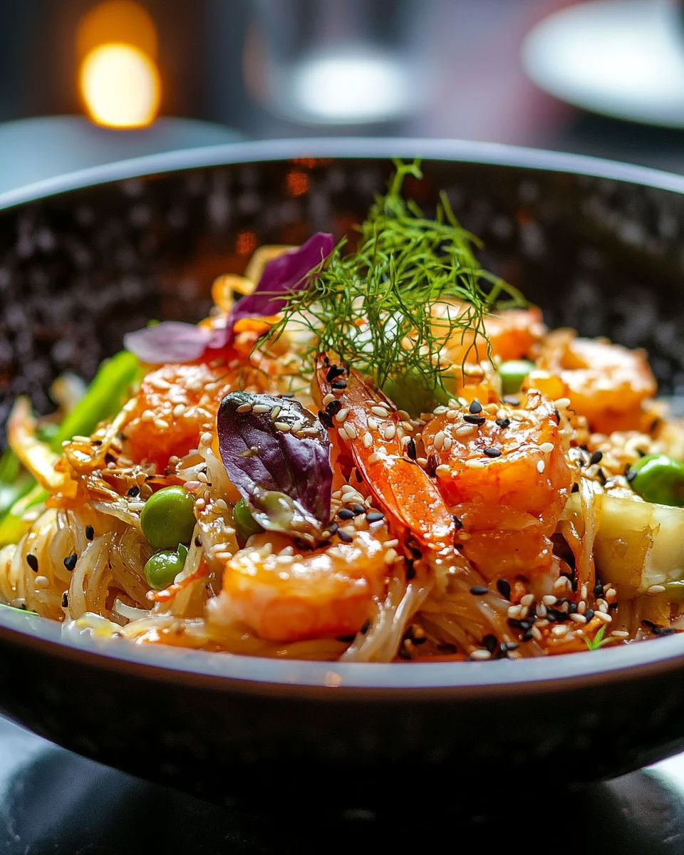 Asian Noodle Salad with Sesame-Ginger Sauce